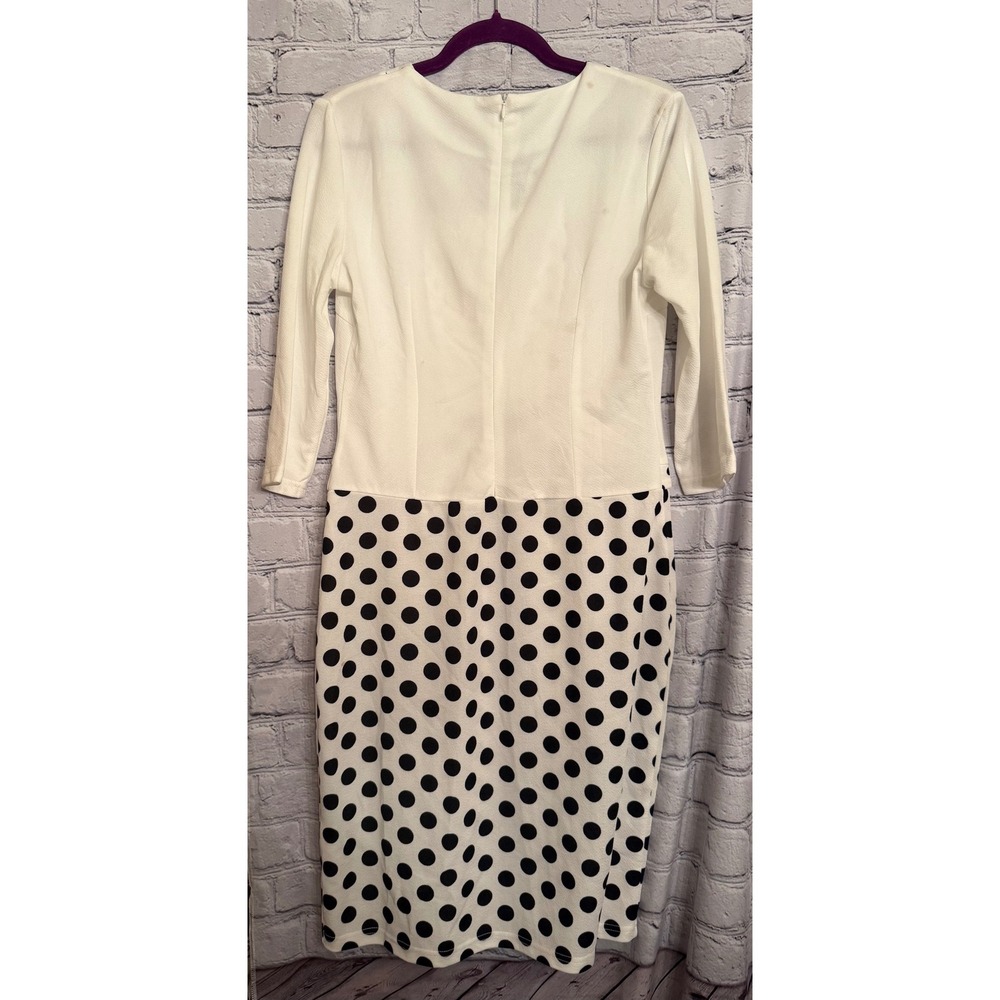 HOMEYEE Women's Polka Dot Dress with Jacket US 12 - Picture 2 of 4